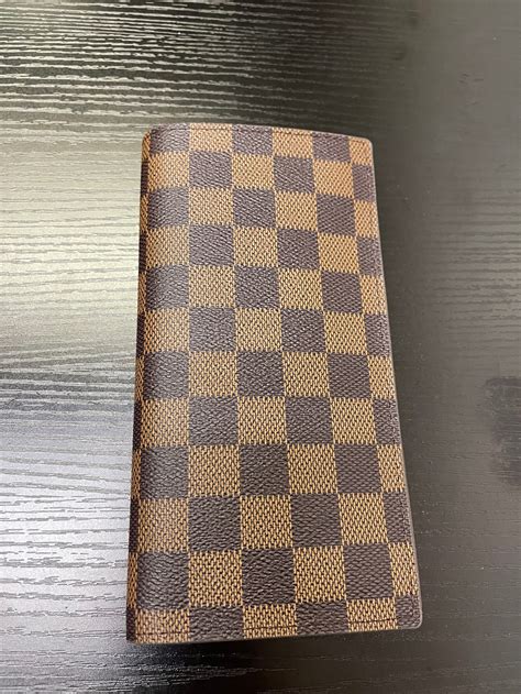 louis vuitton wallet white leather|Louis Vuitton checkered wallet.